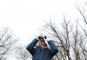 Christmas bird count volunteers try to identify species, numbers of birds