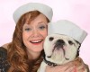 Christine Sherrill as Paulette and Nellie the Bulldog as Rufus