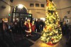 Festooned with lights, yule spirit