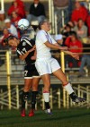 Griffith's Katelyn Barta and Crown Point's Rachel Marczewski