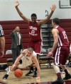 Calumet College's Brian Brilmyer drives to the basket