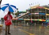 Soggy start to Super Bowl week  