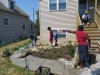 Volunteers Landscaping for East Chicago's Latest Habitat for Humanity Home
