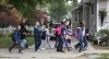 Students, parents walk to school for International Walk and Bike to School Day