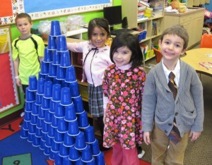 Kindergartners celebrate their 100th day of school