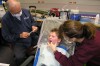 Dr. Reisinger making students smile at Merrillville Intermediate School