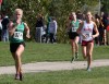 Valparaiso's Katelyn DeVries, Crown Point's Lauren McCarroll and Valparaiso's Alison Mundell 