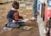 Soaking up some library time