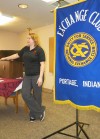 Amber Alexander addresses Portage Exchange Club