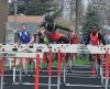 T.F. South's Jareyl Stone competes in the 100-meter hurdles at Saturday's T.F. South Invitational.