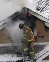 Firefighters battle morning blaze