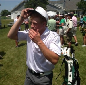 Valpo's Meihofer tied for opening-round lead at state golf finals