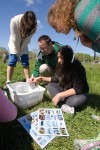 Valpo 5th-graders, VU work together to test conditions at a basin