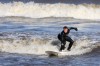 Surfing Lake Michigan