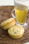 A zucchini muffin fit for breakfast or dinner