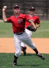 during the baseball sectional finals at Washington Twp High School Saturday afternoon as the Washington Twp Senators hosted the Morgan Twp Cherokees.