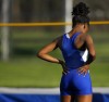 Bloom's Justice Howard reacts after missing the 5-3 mark in the high jump