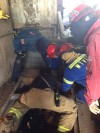 Man extricated from equipment