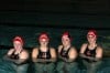 The Homewood-Flossmoor girls water polo team
