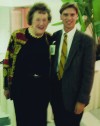 Julia Child with Times Columnist Philip Potempa in October 1993