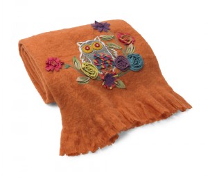 Snuggling in style with a throw