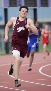 Chesterton's Jon Watson runs the 400-meter in Wednesday's DAC mee