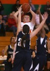 Wheeler's Nickole Finch shoots over Bishop Noll's Elena Sobilo