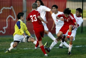 Mustangs cruise past E.C. Central in soccer sectional