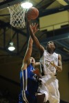 Bowman's Anthony Cole scores