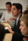 Valparaiso University alumnus Dennis Cimbaljevich talks ro students