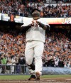 Sandoval homers three times as Giants take World Series opener