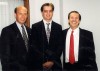 Times Columnist Philip Potempa (center) with Illilnois State Rep. Jerry Weller (left) and Sonny Bono