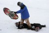Snow fun for some
