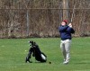 Andrean's Joey Noworyta watches his shot on No. 9 Saturday