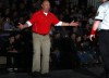 Crown Point coach Scott Vlink argues against a call against his wrestler Josh Fuqua 