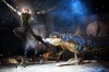 Sarah McCreanor flees Deadly Nadder in "Dreamworks How to Train Your Dragon Live Spectacular"