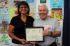 Senator Lugar Honors Valpo's Marci Crozier for commitment to fitness