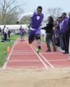 Thornton senior Elisha DeRamus competes