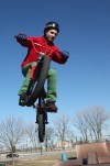 Cyclists show off moves at Crown Point Skate Park