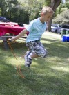 Jumping for joy