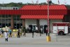 Gas leak behind the Crown Point Strack & Van Til store