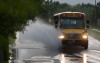 Hail, lightning accompany powerful storms