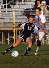 Griffith's Megan Wilbert and Crown Point's Courtney Farrell