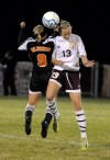 Chesterton's Nicki Kollar and LaPorte's Johnna Belkiewitz