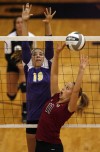 Lowell plays Hobart in Northwest Crossroads Conference volleyball match