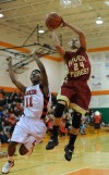 River Forest's Jaime Cervantes shoots