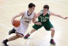 Chesterton's Cole Teal drives around Valparaiso's Justin Osburn during the second half of Valpo's win over the Trojans on Friday night at the Class 4A Michigan City Sectional.
