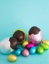 Decorate for Easter with faux chocolate eggs