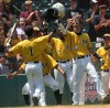 Celebration after Cifeli's home run