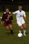  Hanover Central's Carrie Johnston and Lake Central's Kara Polus